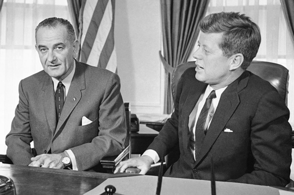 Lyndon Johnson, John F. Kennedy    (AP/Henry Burroughs)