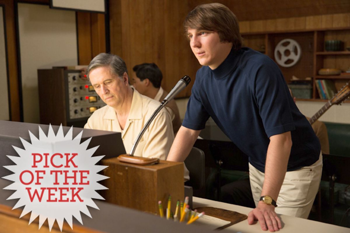 Paul Dano (right) as the young Brian Wilson in "Love & Mercy"       (Roadside Attractions)