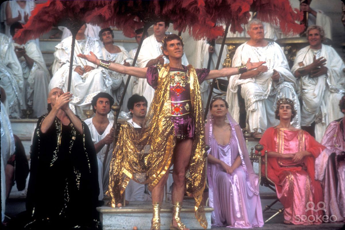 Malcolm McDowell in "Caligula" 