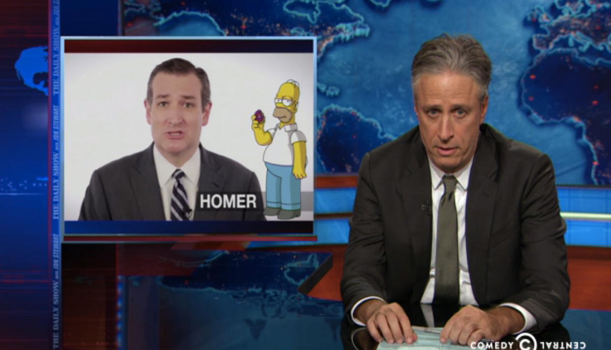 Ted Cruz, Jon Stewart     (Comedy Central)