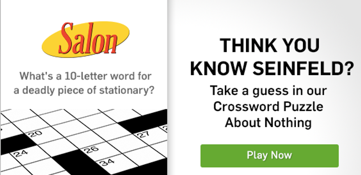 A Crossword About Nothing Salon com
