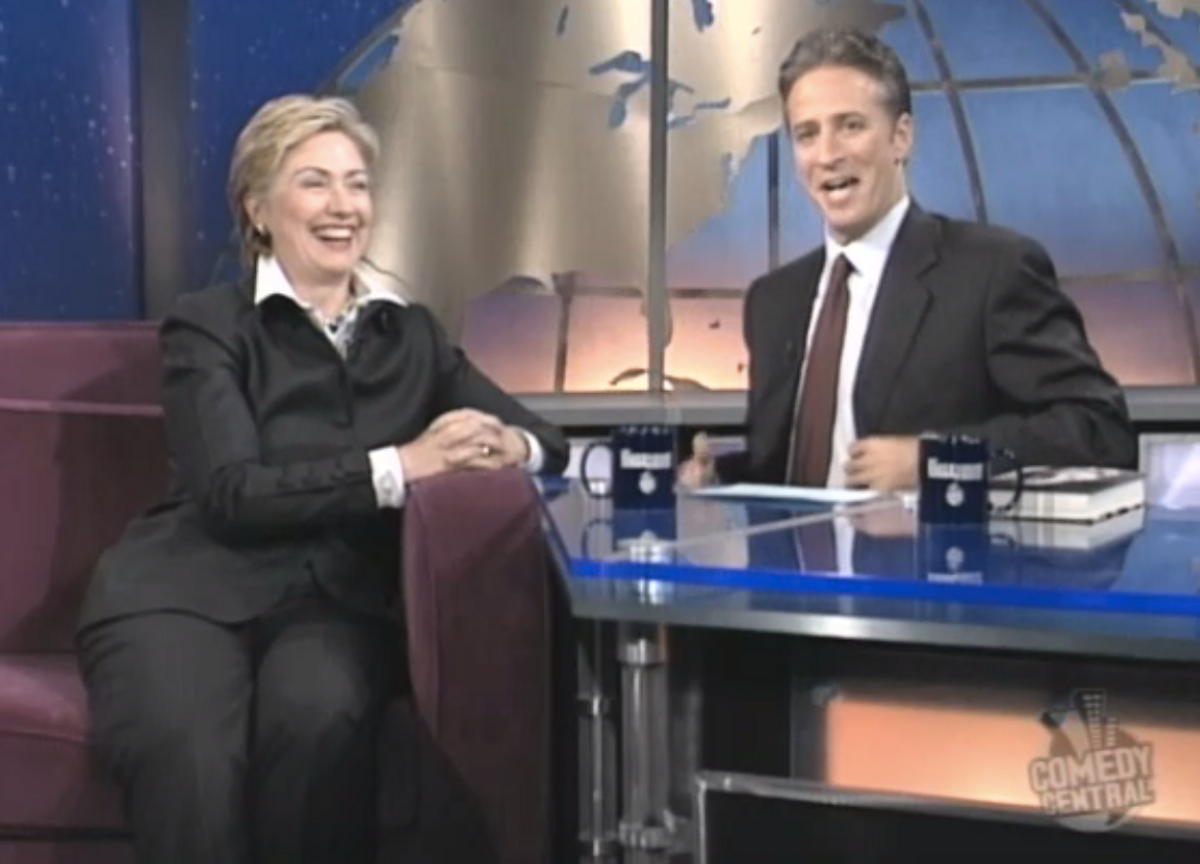  Hillary Clinton, Jon Stewart      (Comedy Central)