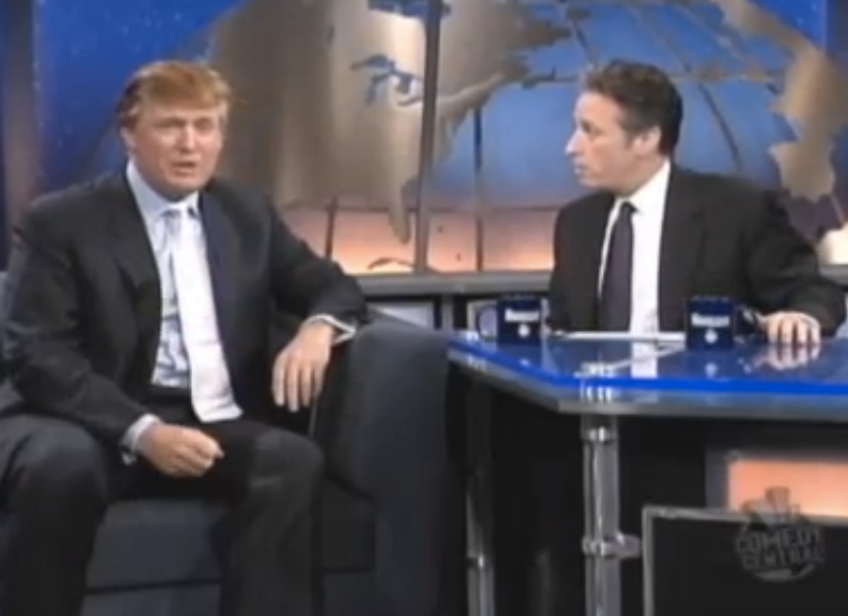  Donald Trump, Jon Stewart     (Comedy Central)