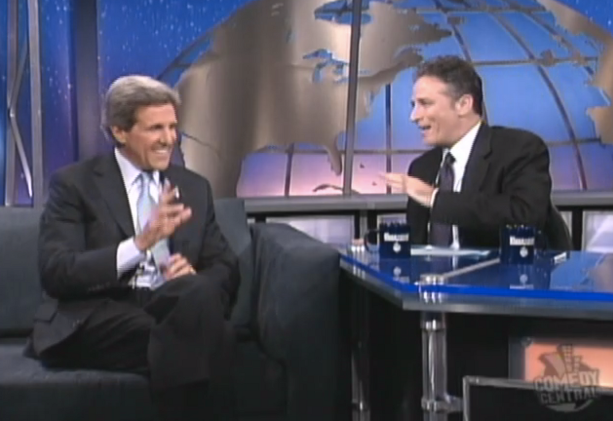  John Kerry, Jon Stewart    (Comedy Central)