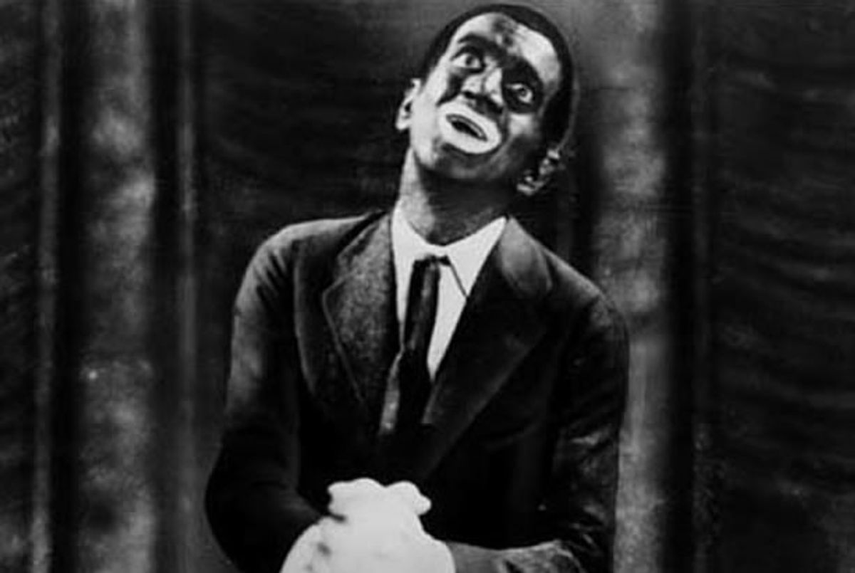  Al Jolson in "The Jazz Singer" (Credit: <a href="https://upload.wikimedia.org/wikipedia/commons/9/9b/Jolson_black.jpg" target="_blank">Wikimedia Commons</a>) 
