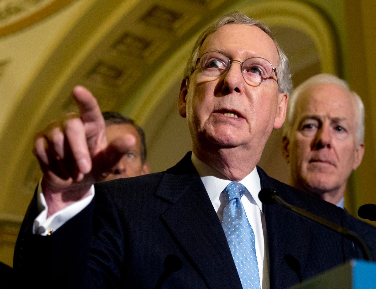 Senate Majority Leader Mitch McConnell of Kentucky (AP Photo/Carolyn Kaster, File)  (AP)