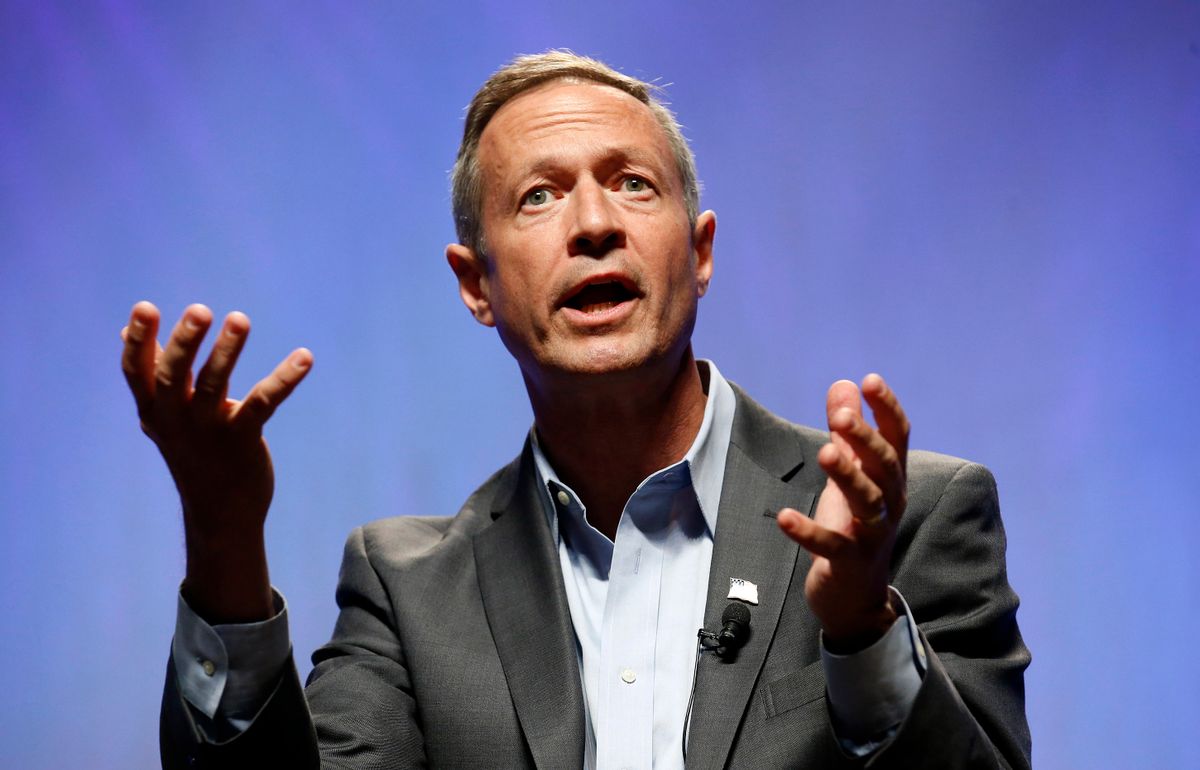 Democratic presidential candidate, former Maryland Gov. Martin O'Malley, speaks at a Netroots Nation town hall meeting, Saturday, July 18, 2015, in Phoenix. (AP Photo/Ross D. Franklin)  (AP)