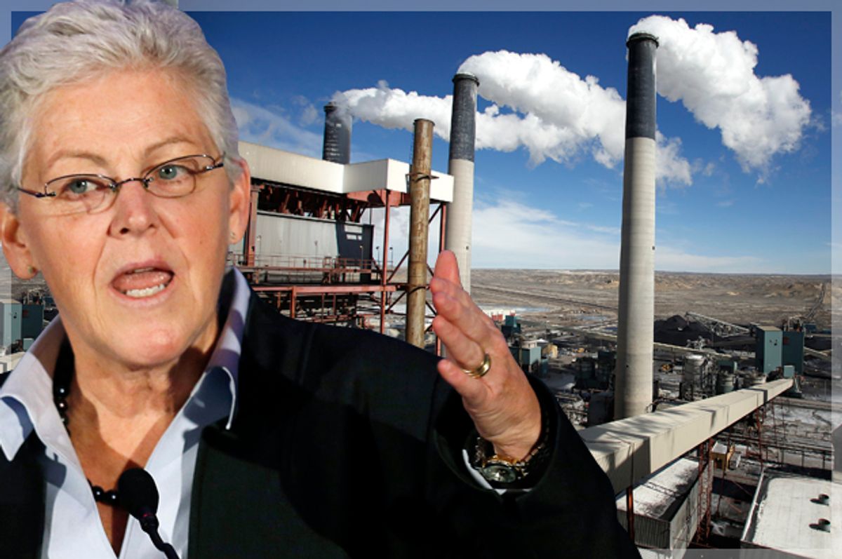 Gina McCarthy     (Reuters/Gary Cameron/Jim Urquhart/Photo montage by Salon)