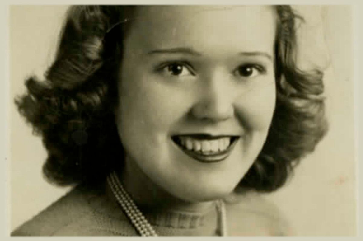 A photo of the author's mother.     