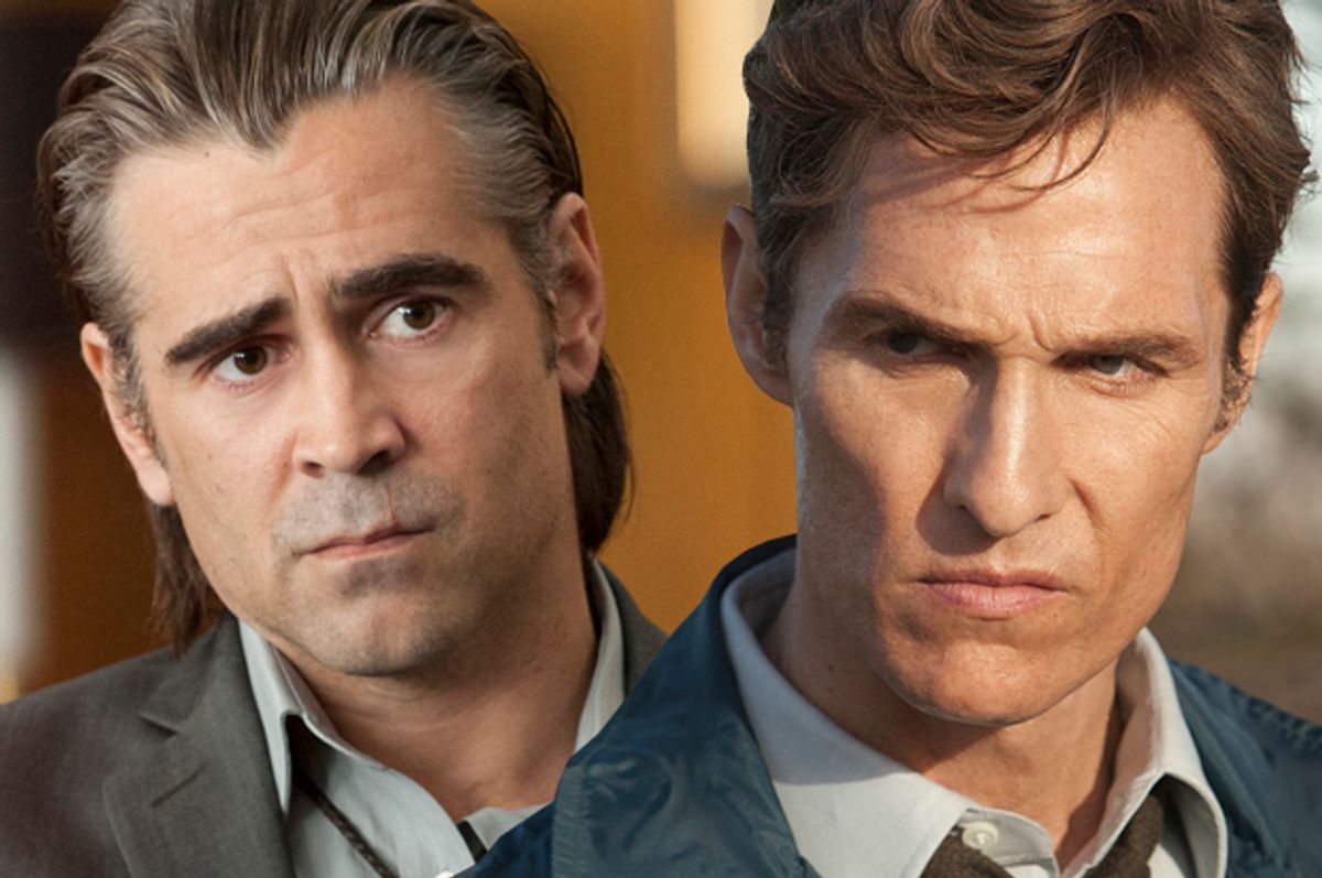Colin Farrell; Matthew McConaughey in "True Detective"        (HBO)