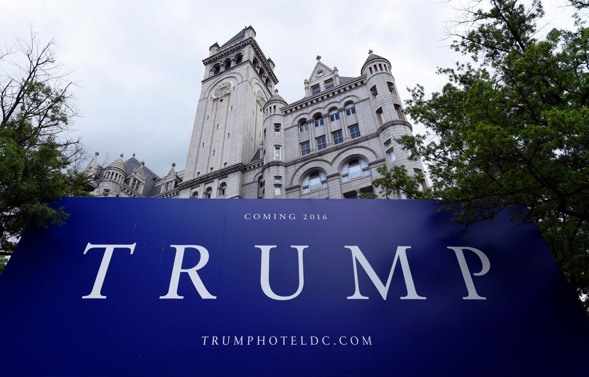 The New Trump hotel in Washington, Wednesday, July 8, 2015. Celebrity chef Jose Andres is backing out of a plan to open a flagship restaurant in Donald Trump's new hotel under construction in Washington. (AP Photo/Susan Walsh) (AP)