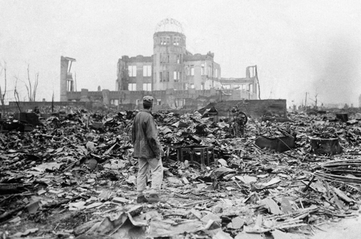 A huge expanse of ruins left by the explosion of the atomic bomb on Aug. 6, 1945 in Hiroshima. (AP)