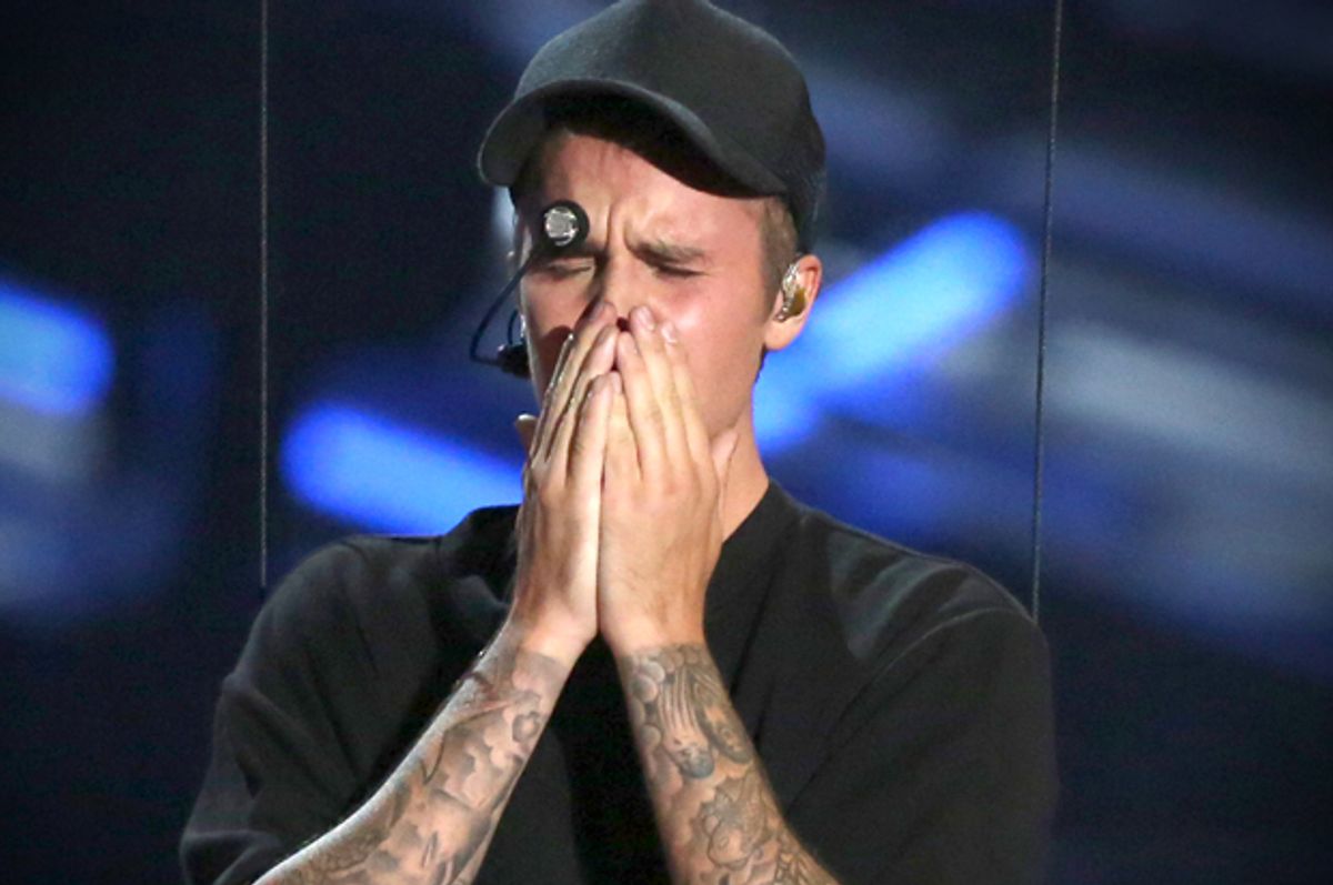 Justin Bieber's VMA comeback With a bravo performance (and a few tears