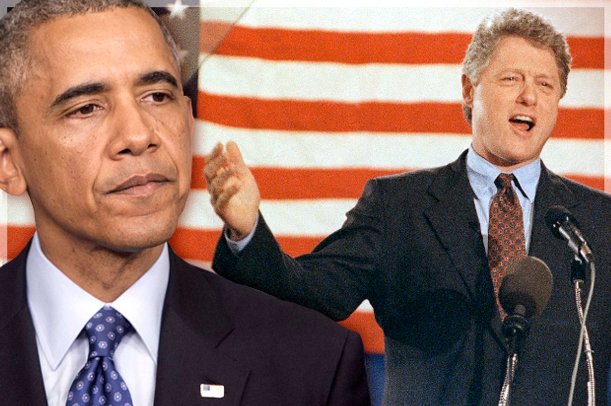 Barack Obama, Bill Clinton   (AP/Pablo Martinez Monsivais/Ron Frehm/Photo montage by Salon)