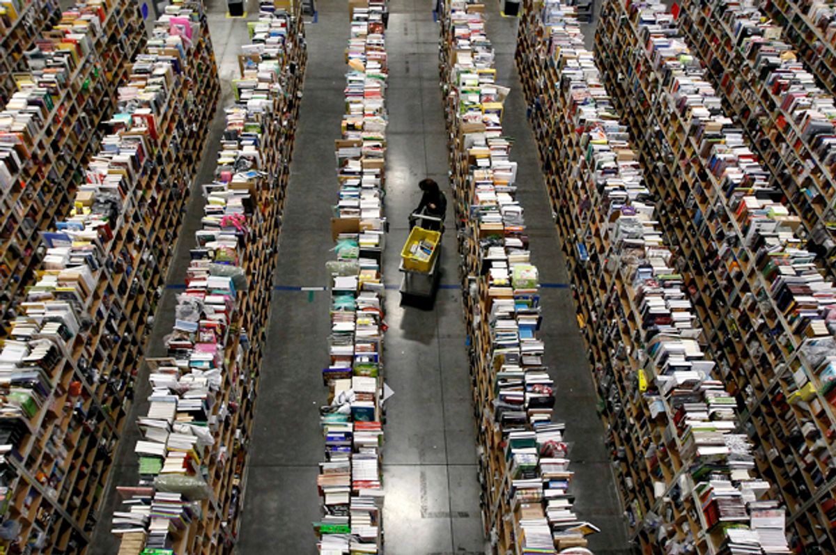 The warehouse floor at Amazon's distribution center in Phoenix, Arizona.   (Reuters/Ralph Freso)