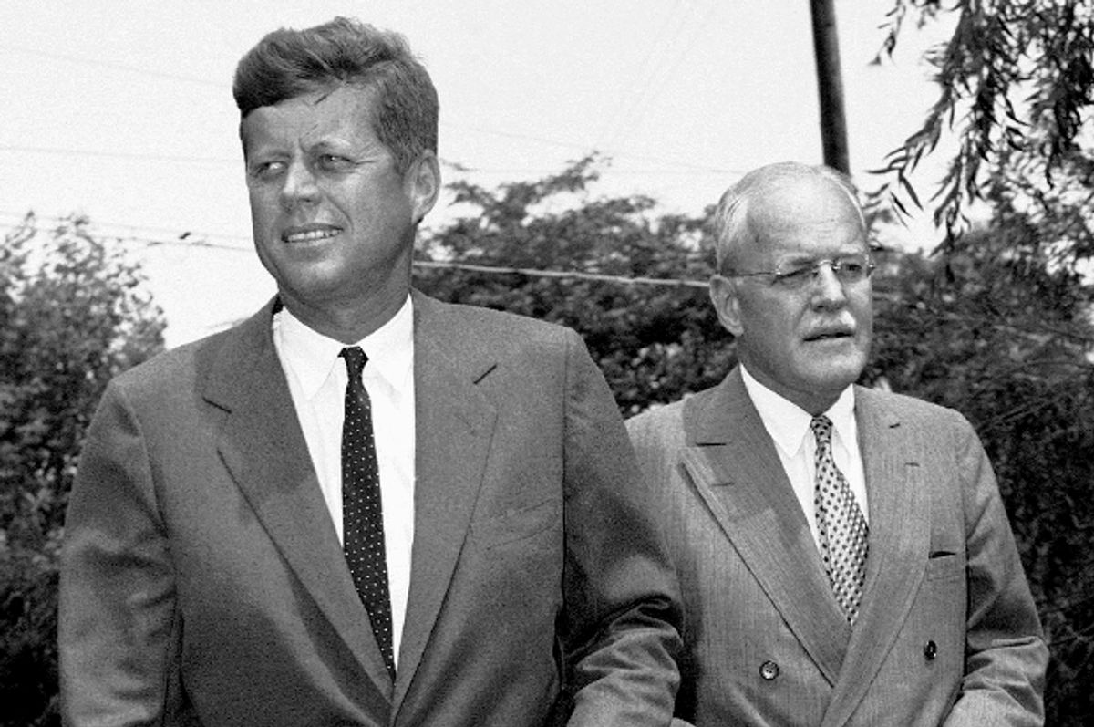 Kennedy with Allen Dulles at CIA Headquarters New 8x10 Photo President John F 
