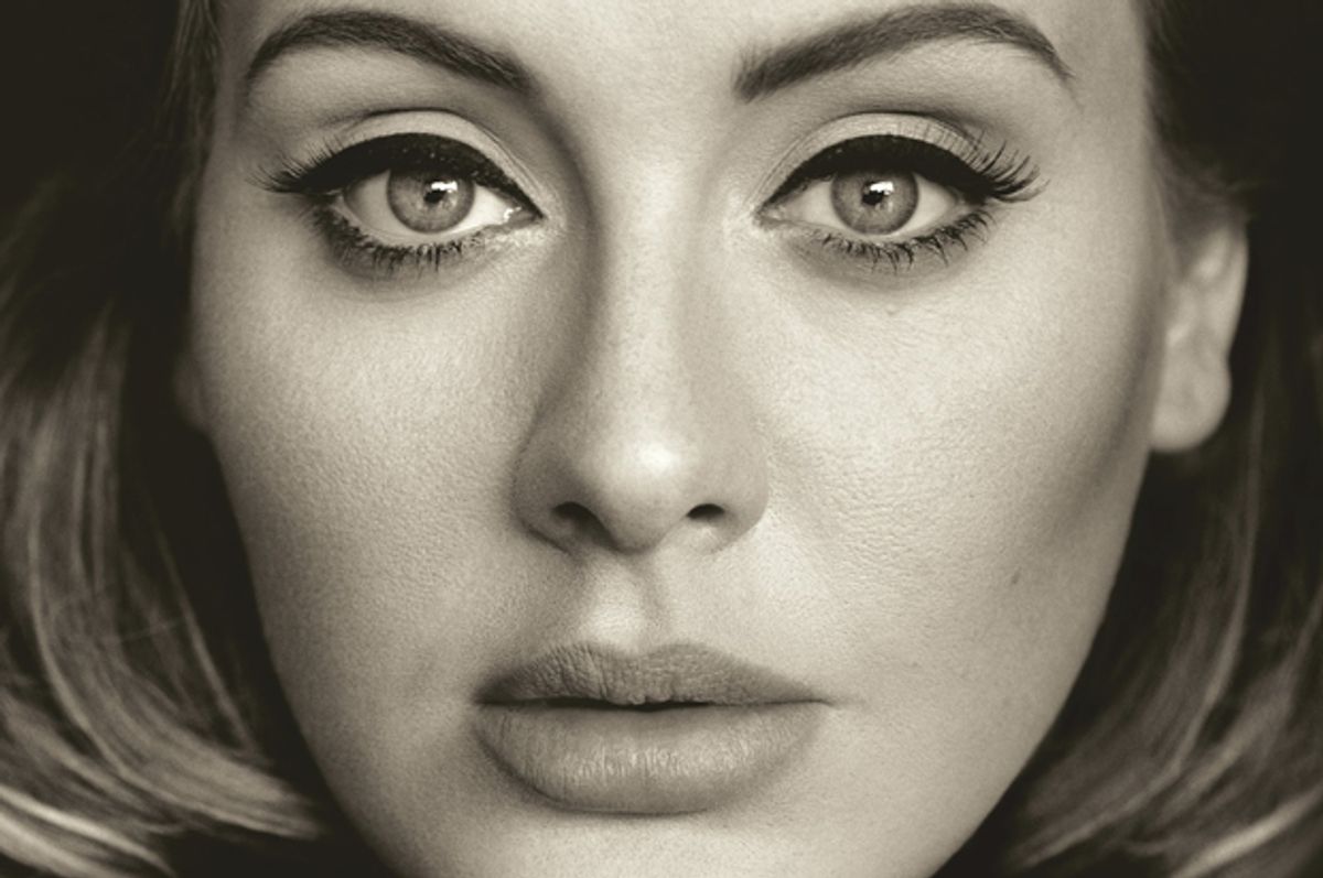 Adele, from the cover of her album "25"   (XL)