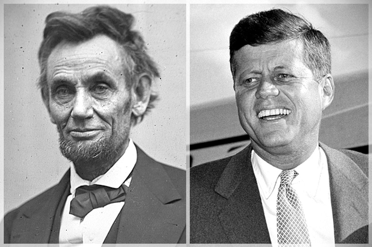 Abraham Lincoln, John F. Kennedy   (AP)