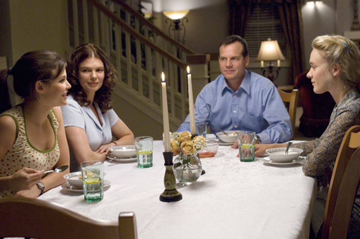 Ginnifer Goodwin, Jeanne Tripplehorn, Bill Paxton and Chloë Sevigny in "Big Love"   (HBO)