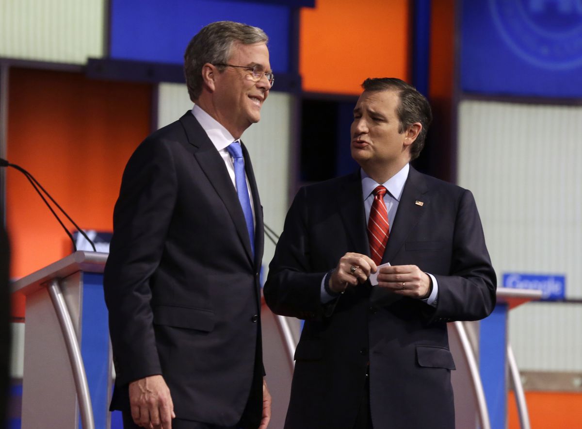 Jeb Bush, Ted Cruz (Credit: AP Photo/Chris Carlson) (AP)