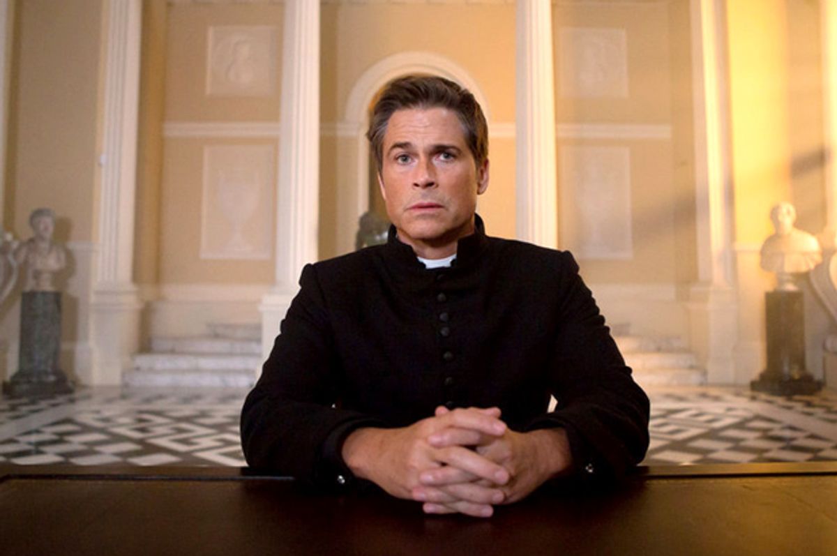 Rob Lowe as Father Jude Sutton in "You, Me and the Apocalypse"   (NBC/Ed Miller)