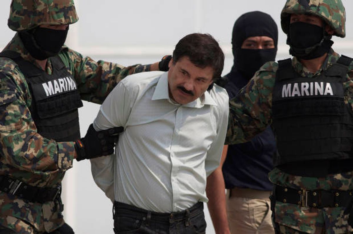 Joaquin "El Chapo" Guzman  in a 2014 arrest. (AP/Eduardo Verdugo)