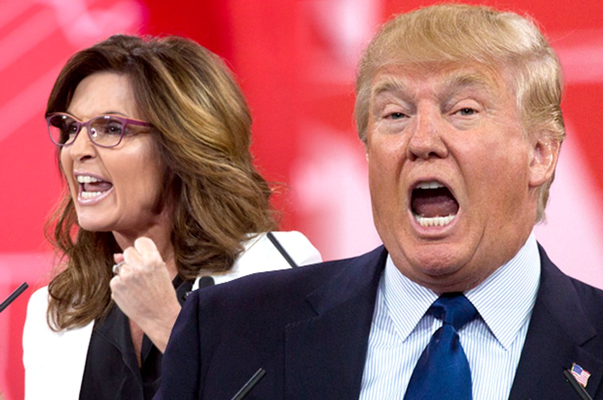 Sarah Palin, Donald Trump   (Jeff Malet, maletphoto.com)