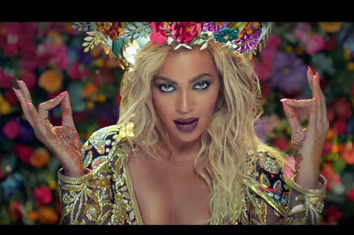 Beyoncé in Coldplay's "Hymn for the Weekend" (YouTube)