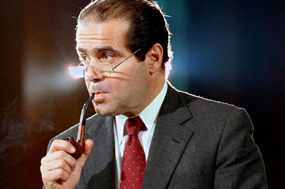 Antonin Scalia, pictured in 1986.   (AP/Lana Harris)