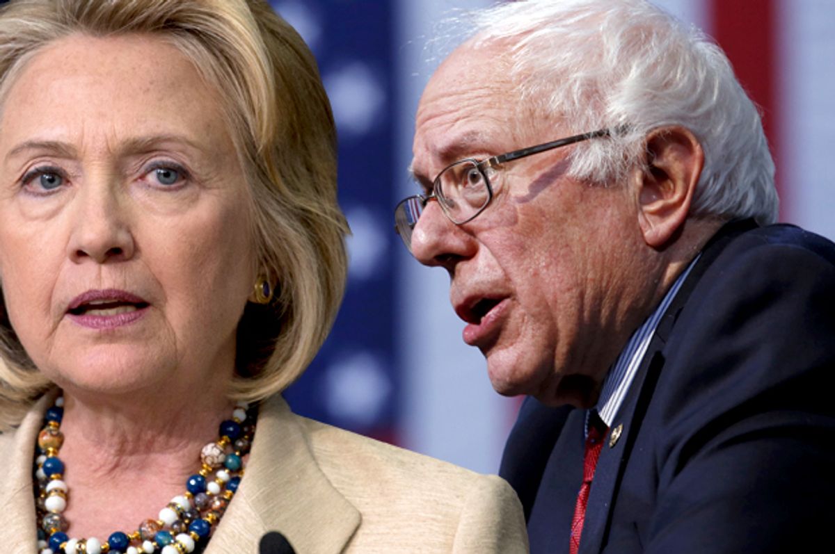 Hillary Clinton, Bernie Sanders   (AP/Carolyn Kaster/Reuters/Jim Young/Photo montage by Salon)