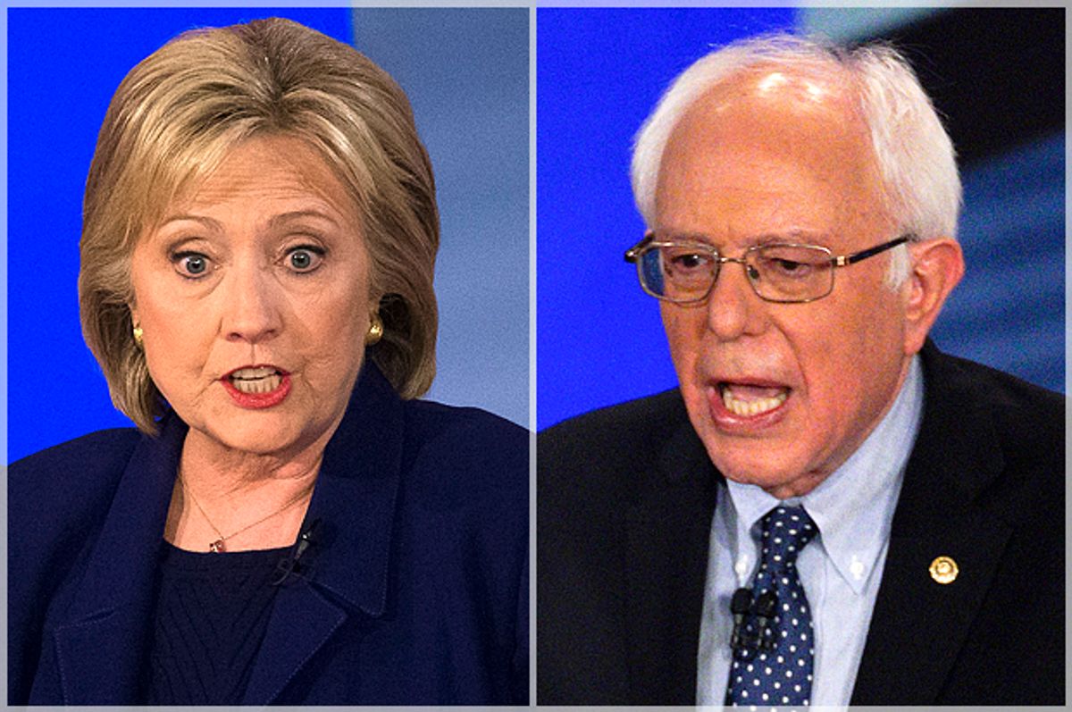 Hillary Clinton, Bernie Sanders   (AP/John Minchillo/Reuters/Rick Wilking)