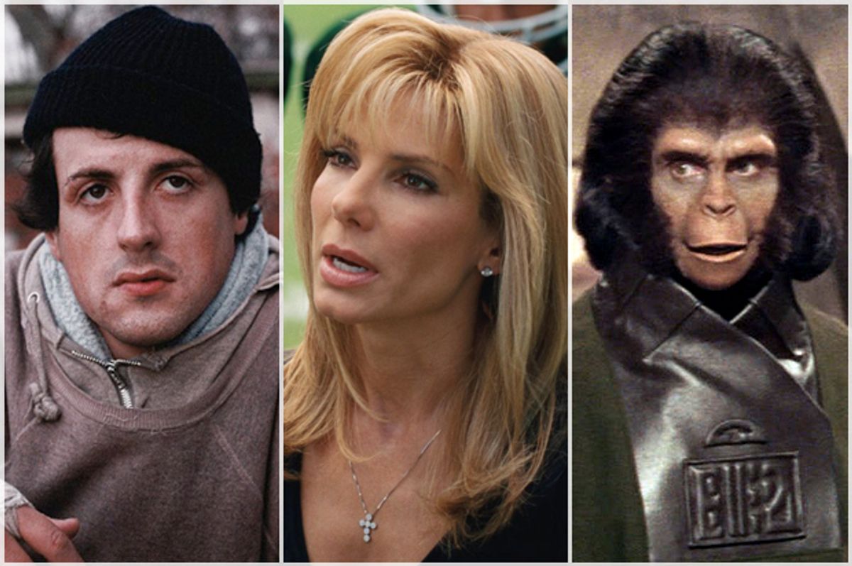 "Rocky," "The Blind Side," "Planet of the Apes"  