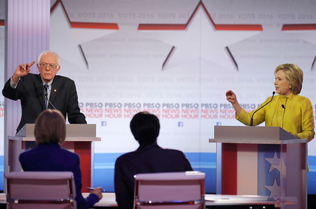 Bernie Sanders, Hillary Clinton   (Reuters/Jim Young)