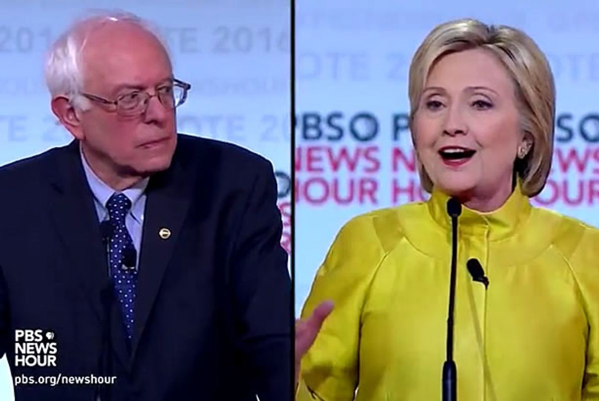Bernie Sanders, Hillary Clinton (Credit: PBS)