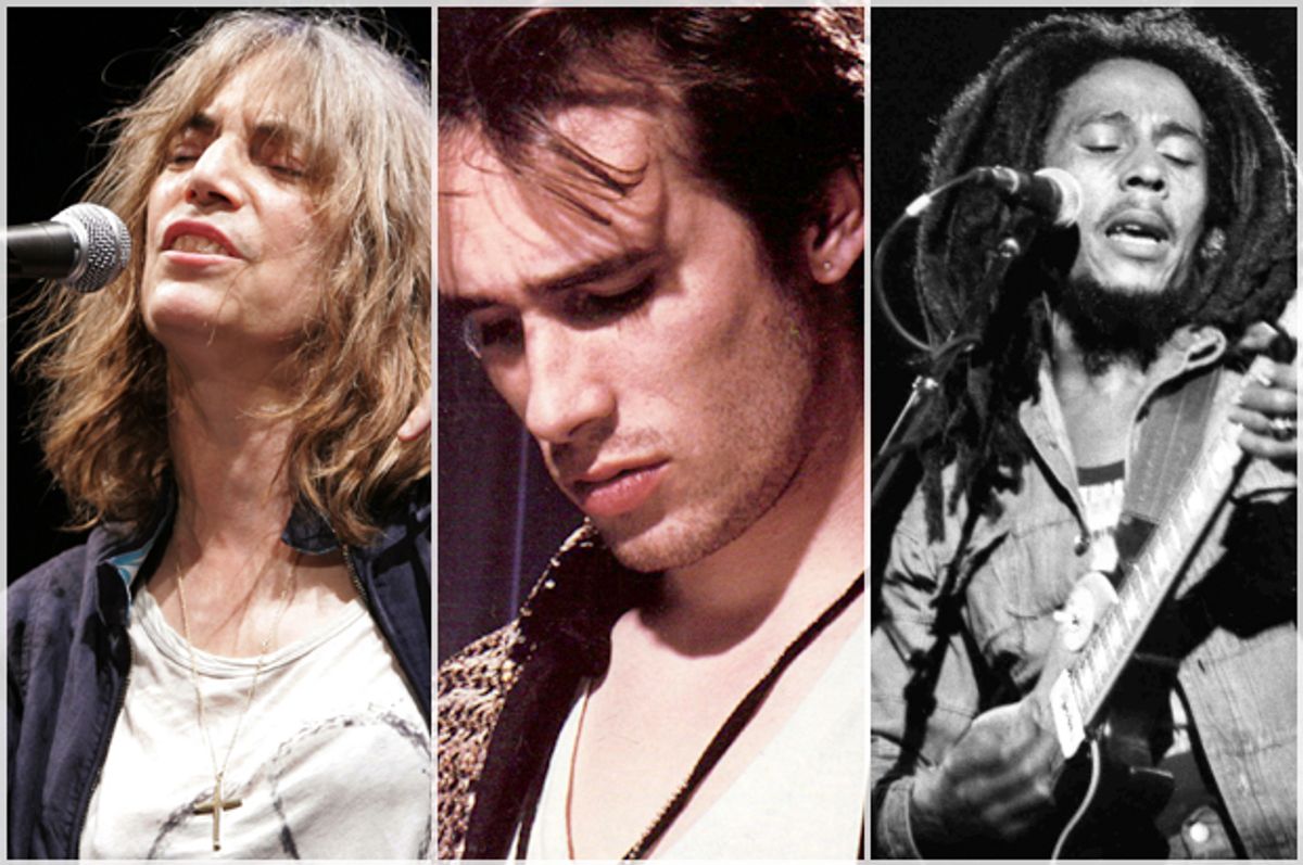 Patti Smith, Jeff Buckley, Bob Marley   (AP)