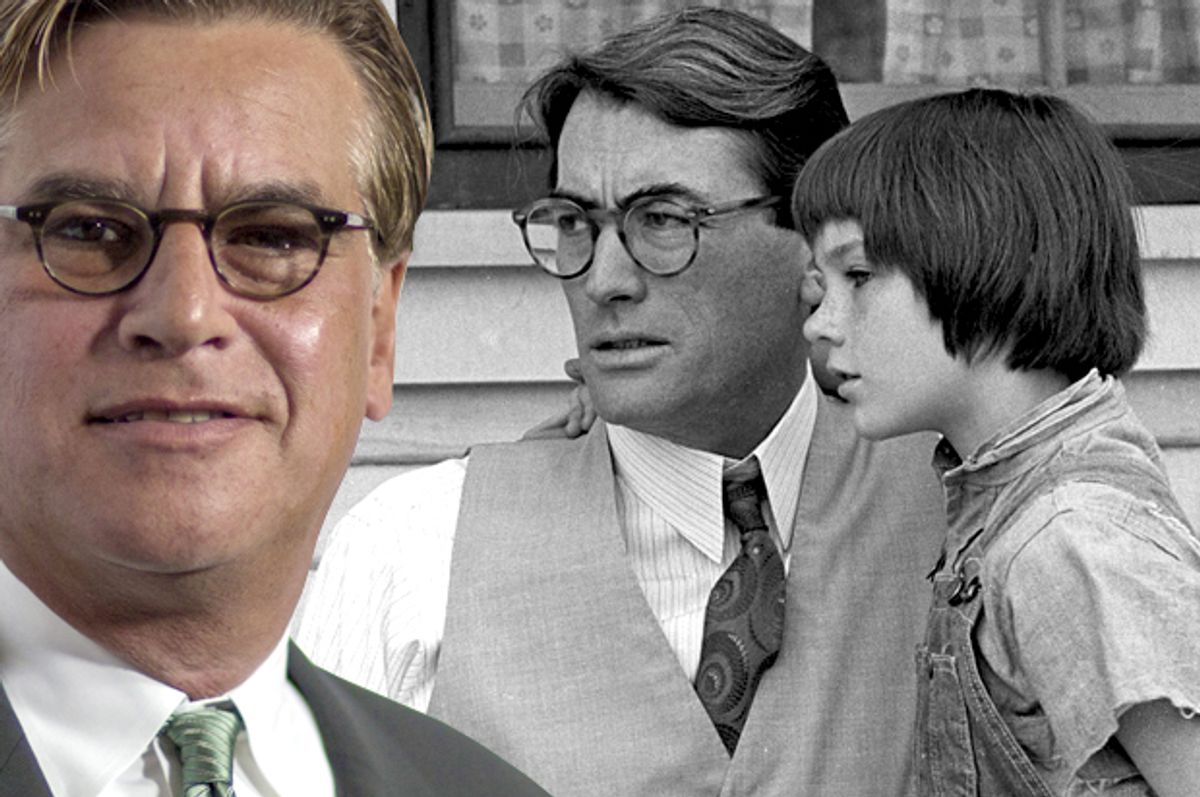 Aaron Sorkin; Gregory Peck and Mary Badham in "To Kill a Mockingbird"   (Reuters/Mario Anzuoni/Universal Pictures/Salon)