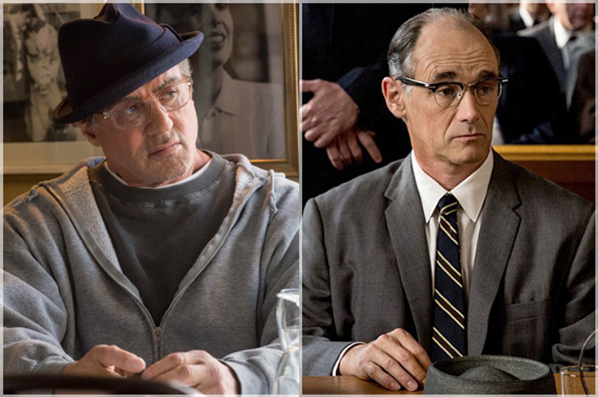 Sylvester Stallone in "Creed," Mark Rylance in "Bridge of Spies"  