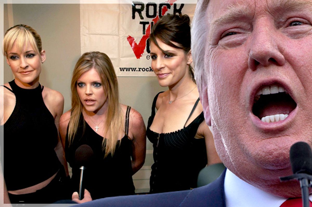 The Dixie Chicks, Donald Trump   (AP/Nick Ut/Carolyn Kaster/Photo montage by Salon)