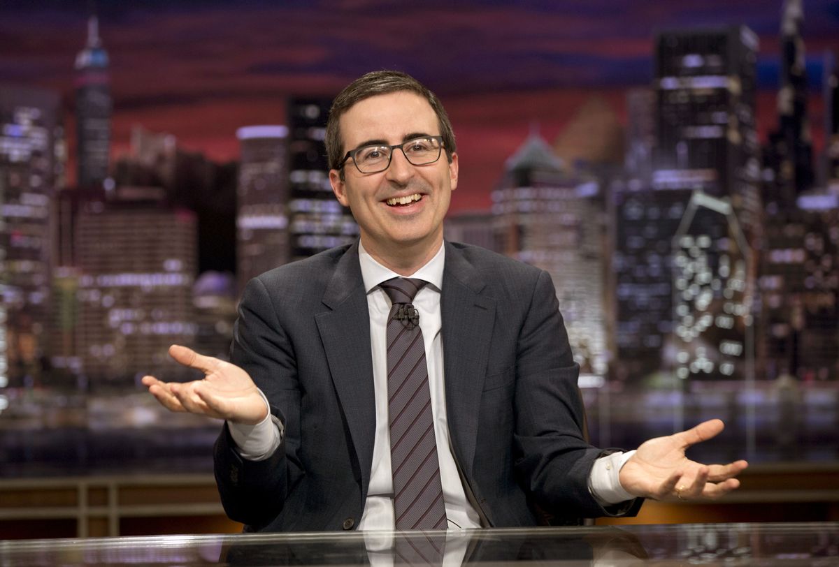 This Oct. 18, 2015 image released by HBO shows John liver from ""Last Week Tonight with John Oliver." Oliver begins a new round of his comedy show on Feb. 14. (Eric Liebowitz/HBO via AP) (Eric Liebowitz/HBO via AP)