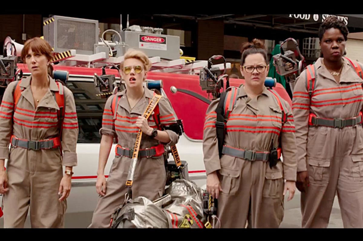 Kristen Wiig, Kate McKinnon, Melissa McCarthy, Leslie Jones in "Ghostbusters"   (Columbia Pictures)