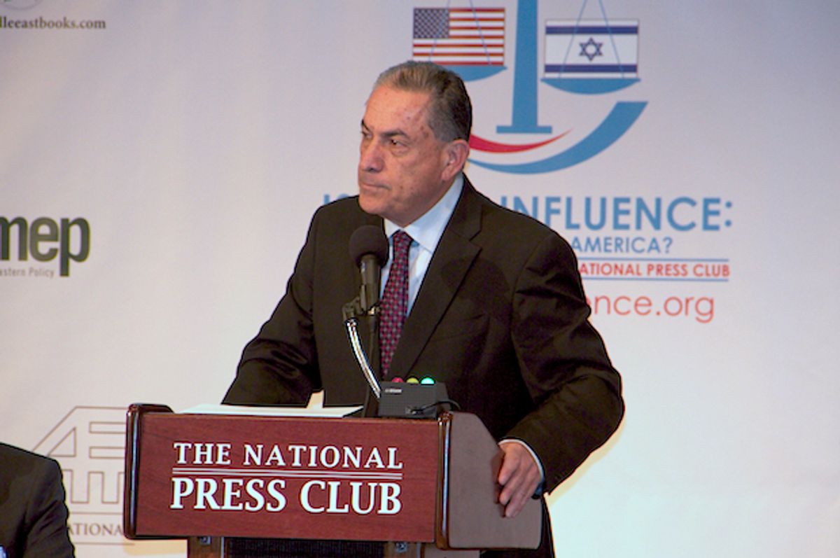 Israeli journalist Gideon Levy speaking at the Israel's Influence conference at the National Press Club in Washington, D.C. on March 18, 2016  (Salon/Ben Norton)