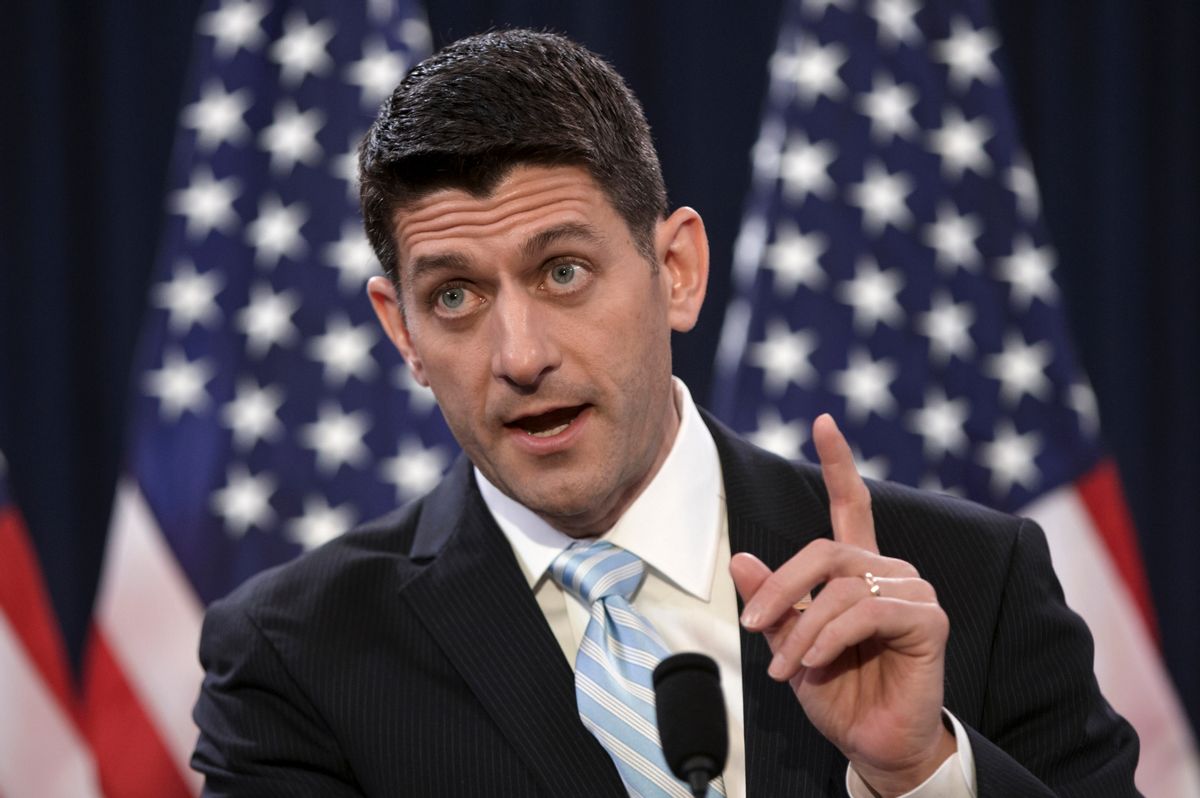 FILE - In this March 23, 2016 file photo, House Speaker Paul Ryan of Wis. speaks on Capitol Hill in Washington. Wisconsin's "Cheesehead Revolution" was ushered in by a trio of Republicans, Walker, Reince Priebus and Scott Walker, looking to inject the party with their own youthful, aggressive brand of conservatism while positioning the party for success in the 2016 presidential election. Then came Donald Trump. (AP Photo/) (AP/J. Scott Applewhite, File)