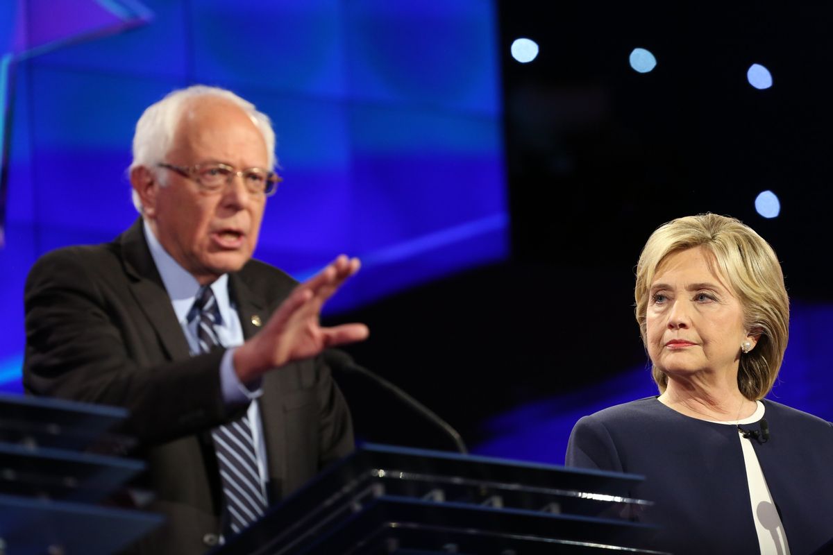 Bernie Sanders and Hillary Clinton  (Adam Rose/cnn)