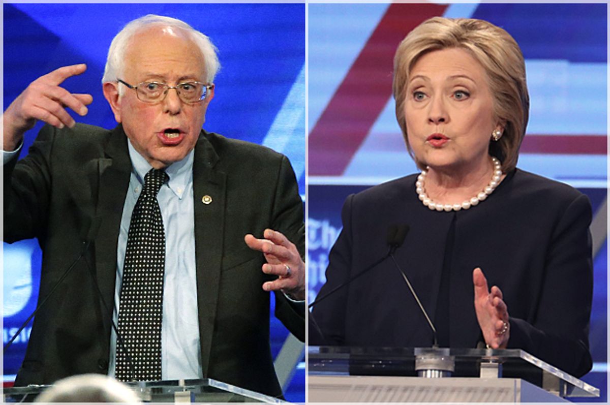 Bernie Sanders, Hillary Clinton   (Reuters/Carlo Allegri/AP/Wilfredo Lee)