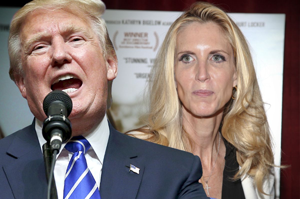 Donald Trump, Ann Coulter   (Reuters/Jonathan Ernst/AP/Andy Kropa/Photo montage by Salon)
