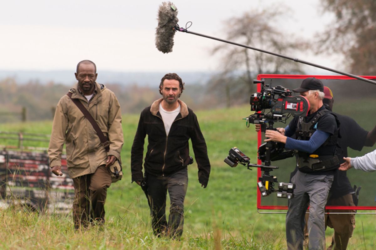Lennie James and Andrew Lincoln in "The Walking Dead"   (AMC/Gene Page)