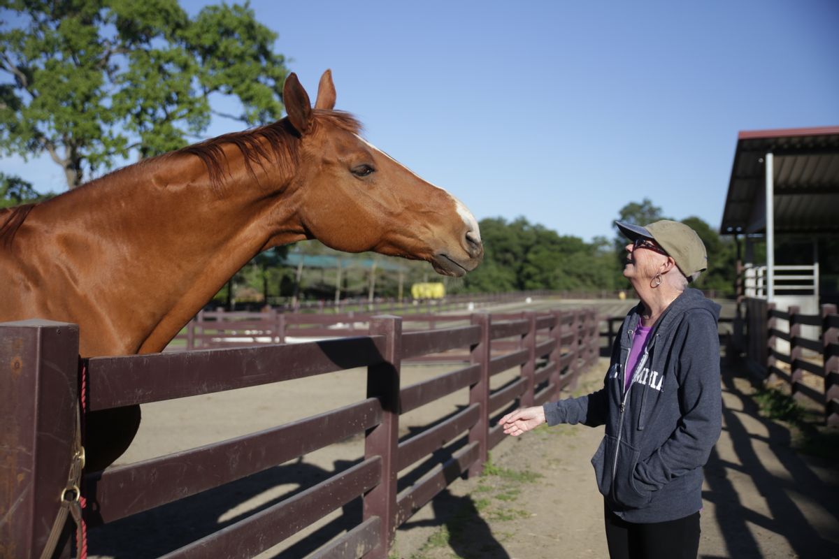 Nancy Upadhye at The Stanford Red Barn Equestrian Center. (Janet Upadhye)