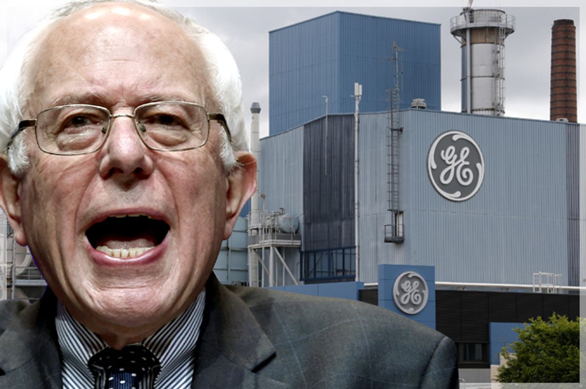 Bernie Sanders vs. the plutocracy Why General Electric's CEO is