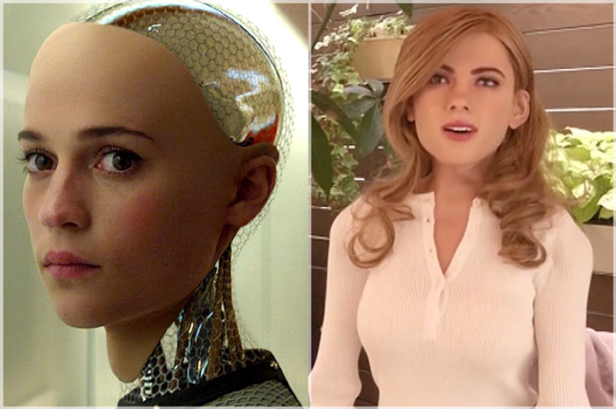 Alicia Vikander in "Ex Machina," Scarlett Johansson Robot   (Universal Pictures)