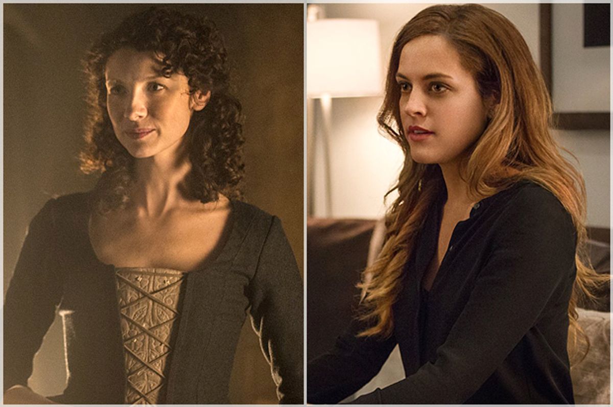 Caitriona Balfe in "Outlander," Riley Keough in "The Girlfriend Experience"   (Sony Pictures Television, Inc./Starz)